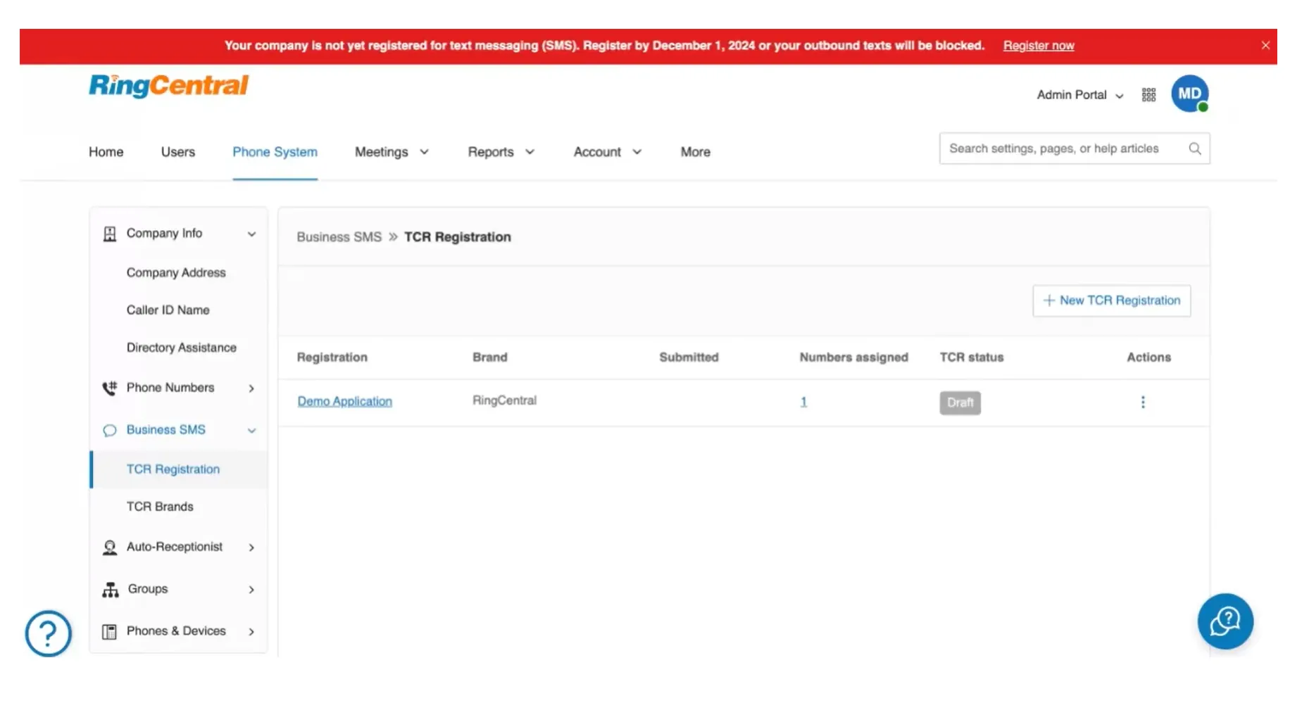 RingCentral SMS Registration Tutorial